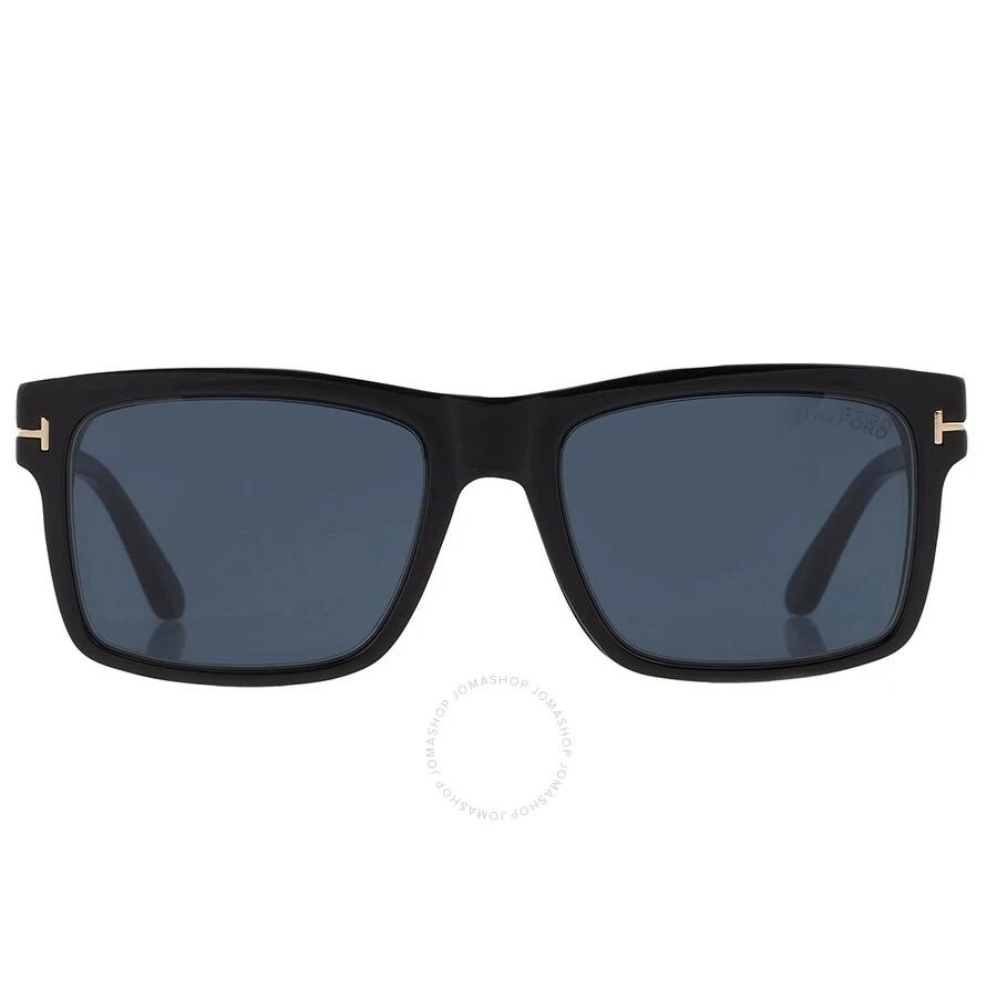 商品Tom Ford|Blue Light Block With Blue Clip On Rectangular Men's Eyeglasses FT5682-B 001 54,价格¥2029,第1张图片