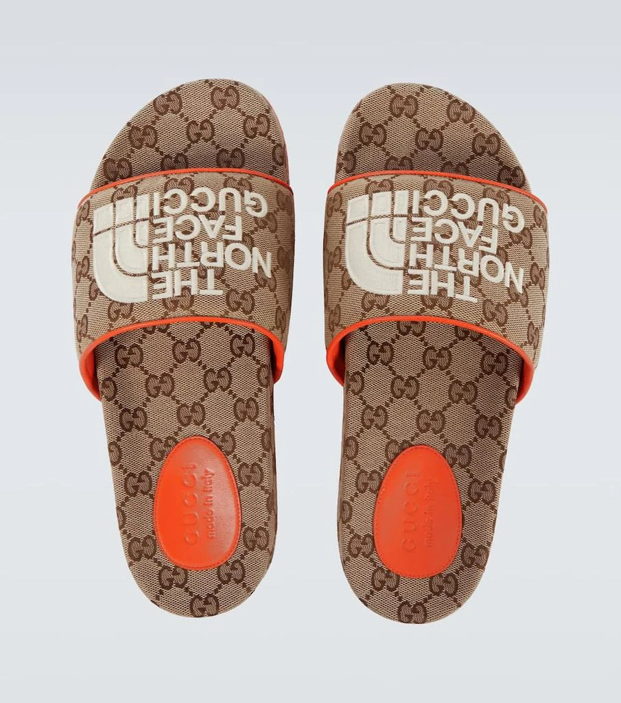 商品Gucci|The North Face x Gucci canvas slides,价格¥4532,第4张图片详细描述