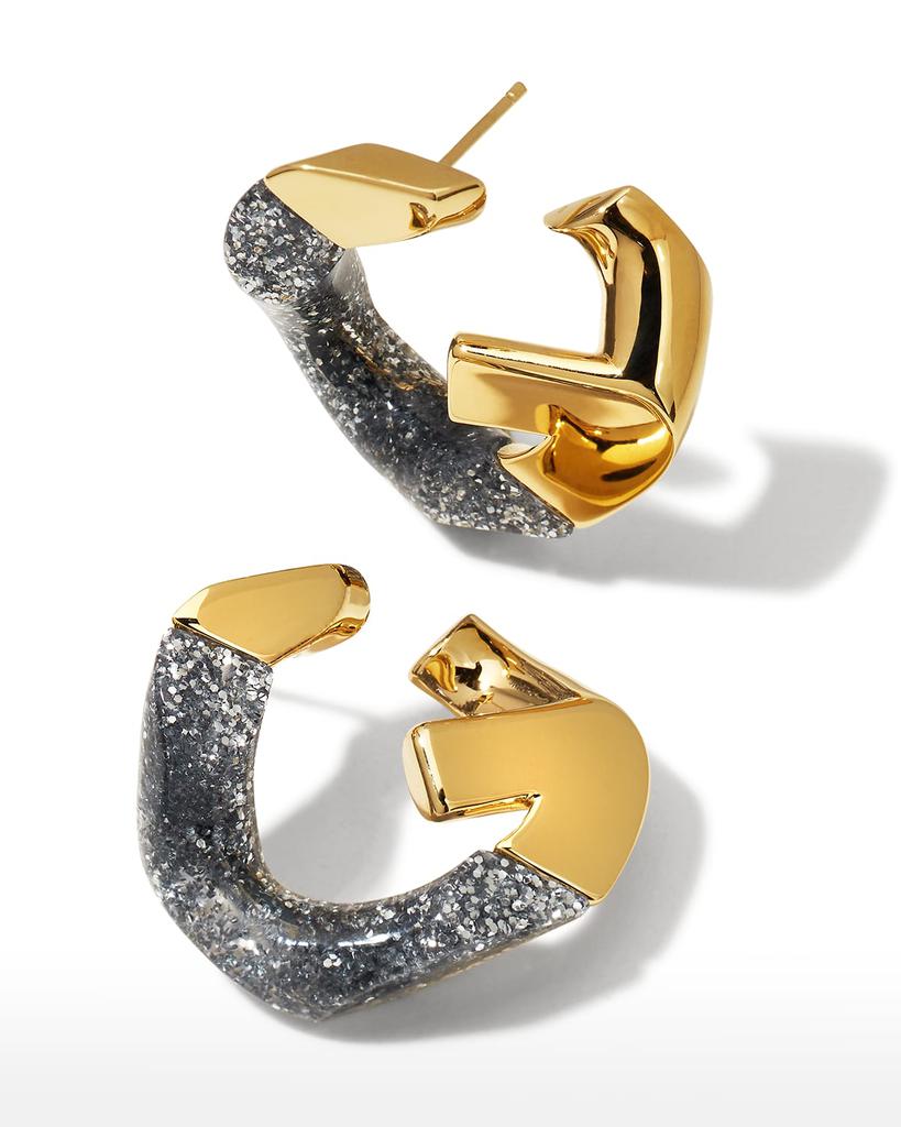 Men's G Chain Glitter Earrings商品第4张图片规格展示