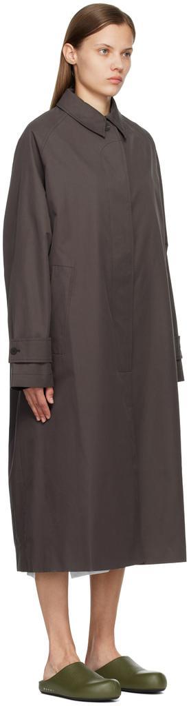 商品Studio Nicholson|Brown Holin Coat,价格¥4777,第4张图片详细描述