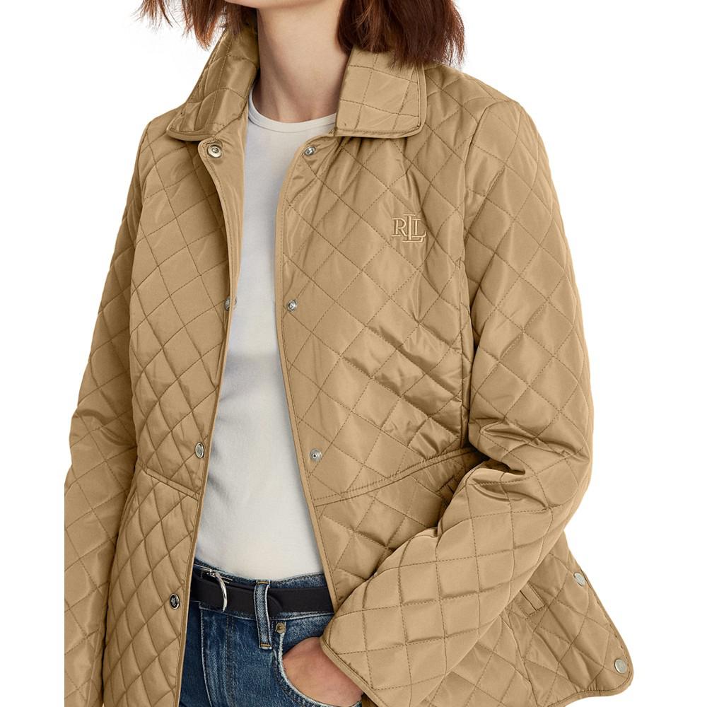 Women's Petite Snap Front Quilted Coat, Created for Macy's商品第4张图片规格展示