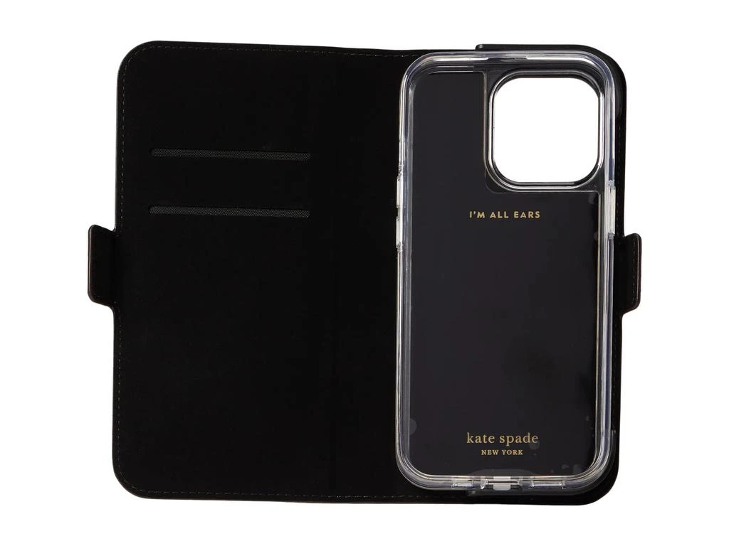 商品Kate Spade|Spade Flower Coated Canvas Profolio Phone Case for iPhone® 13,价格¥402,第3张图片详细描述