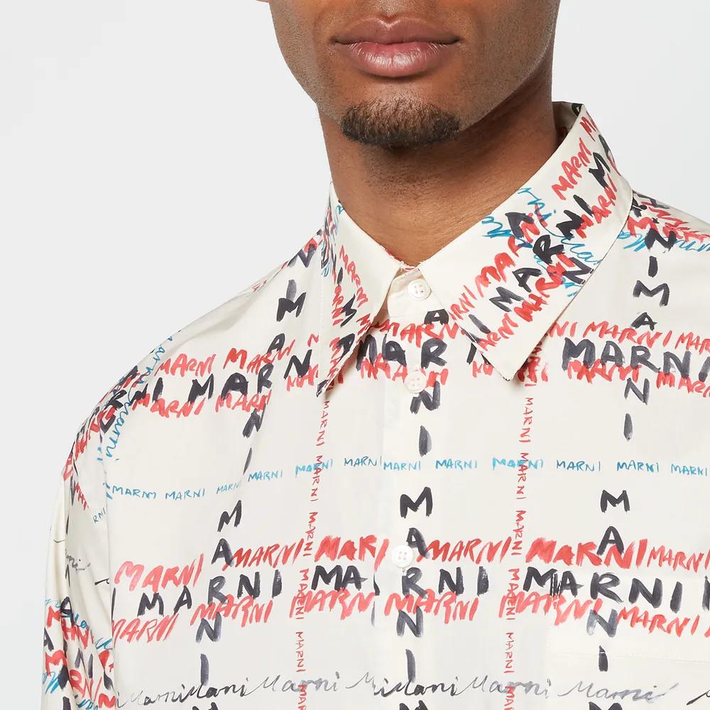 Marni Men's Printed Shirt商品第4张图片规格展示
