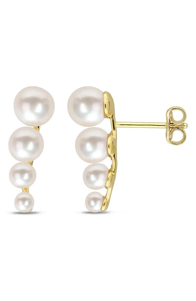 商品DELMAR|6mm Graduated Freshwater Culture Pearl Stud Earrings,价格¥704,第1张图片