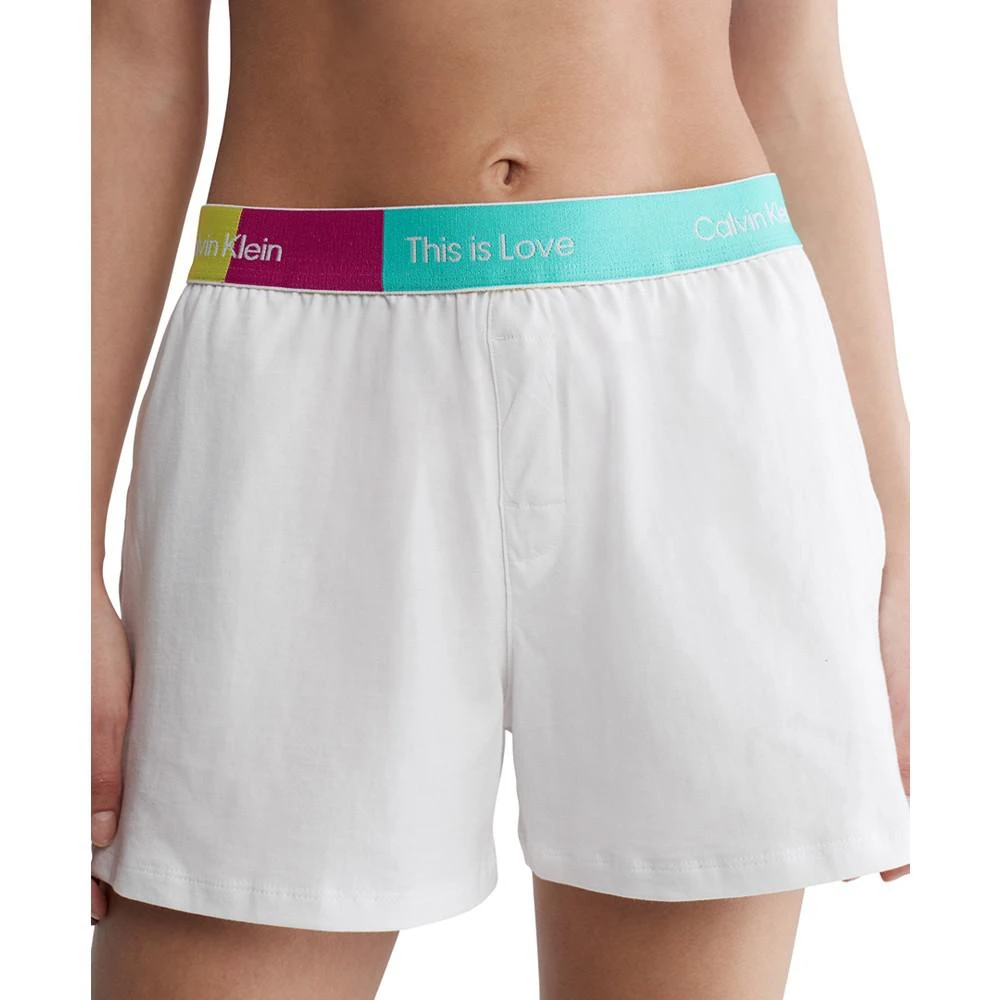 商品Calvin Klein|Women's Pride This Is Love Sleep Shorts QS6970,价格¥148,第3张图片详细描述