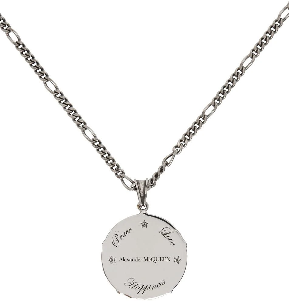 商品Alexander McQueen|Silver Coin Medallion Necklace,价格¥1441,第2张图片详细描述