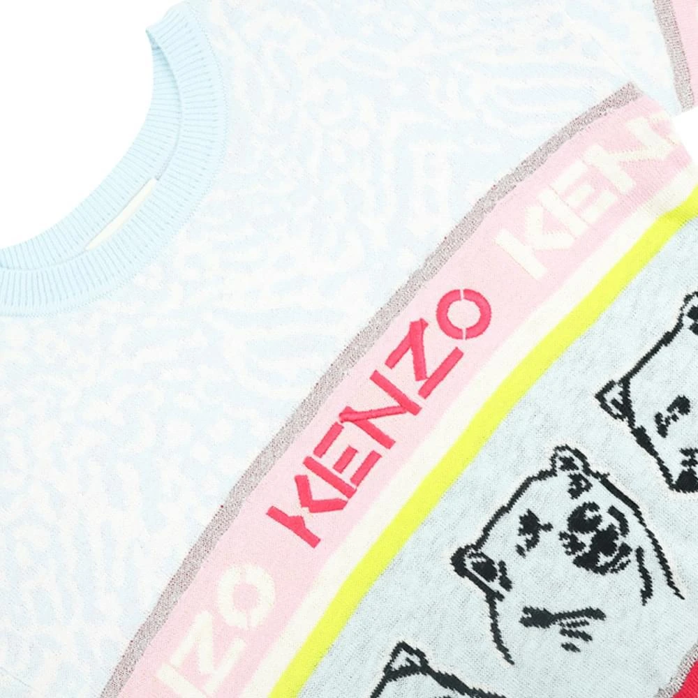 商品Kenzo|Pale Blue Polar Bear Motif Jumper,价格¥508,第2张图片详细描述