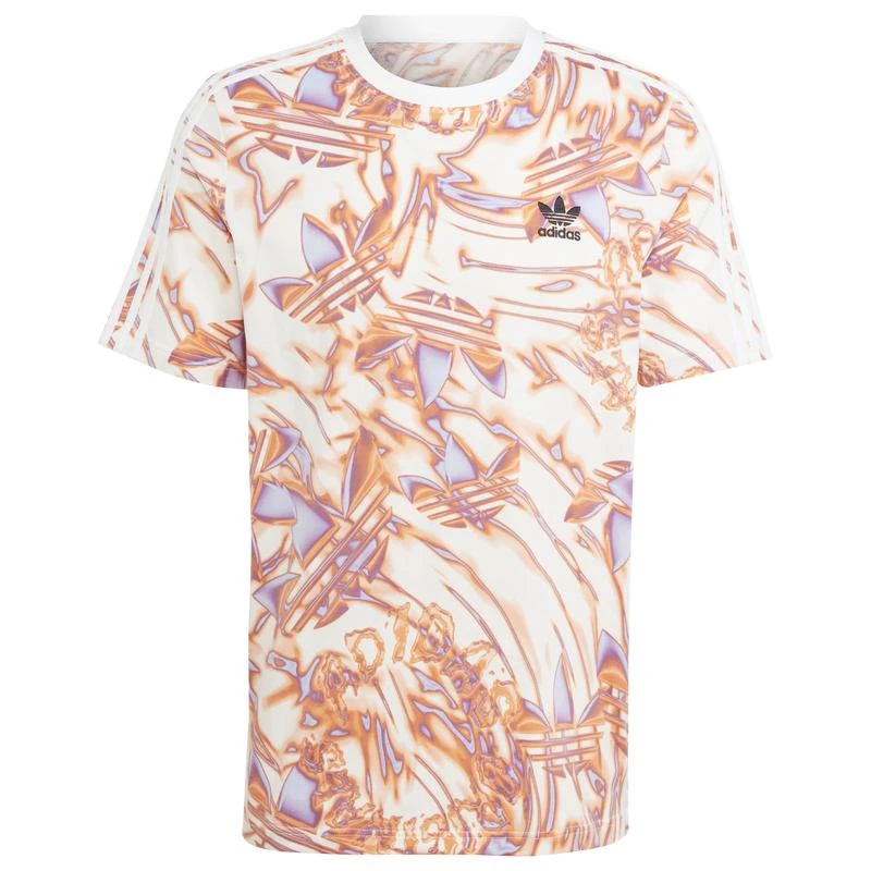 商品Adidas|adidas Originals 3S All Over Print T-Shirt - Men's,价格¥151,第5张图片详细描述