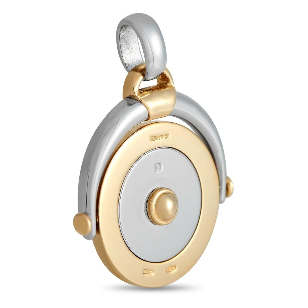 商品[二手商品] BVLGARI|Bvlgari 18K Yellow Gold and Stainless Steel Pisces Zodiac Sign Pendant BV32-012524,价格¥15480,第2张图片详细描述