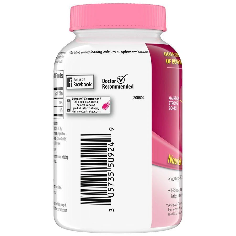 商品Caltrate|Calcium and Vitamin D Supplement Tablets,价格¥156,第2张图片详细描述