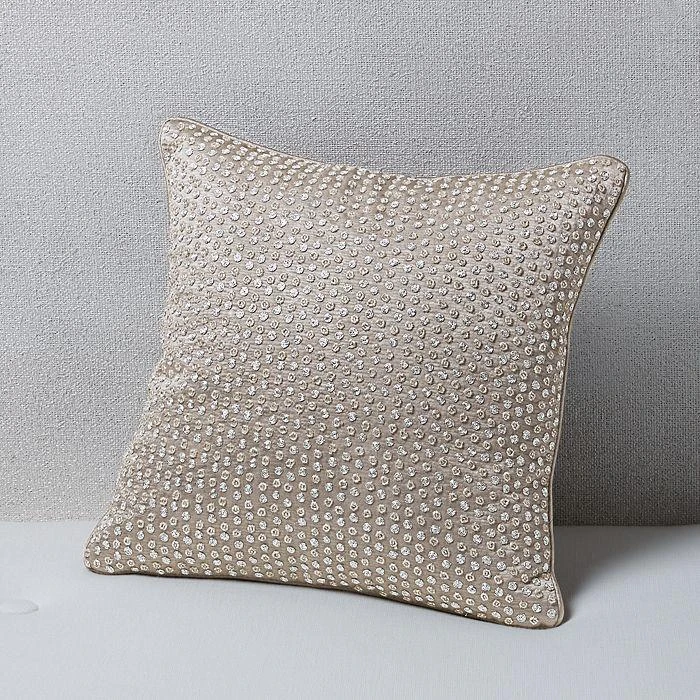 商品Hudson|Taupe Decorative Pillow, 16" x 16" - 100% Exclusive,价格¥648,第2张图片详细描述