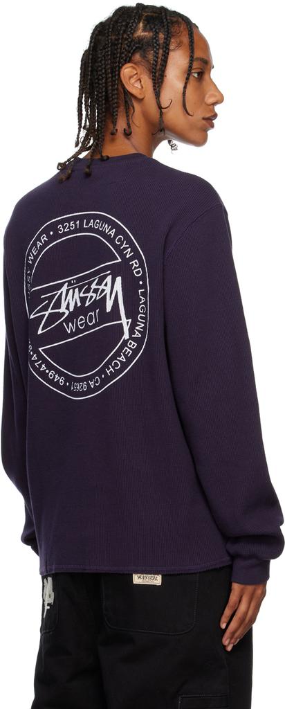 Purple Thermal Long Sleeve T-Shirt商品第3张图片规格展示