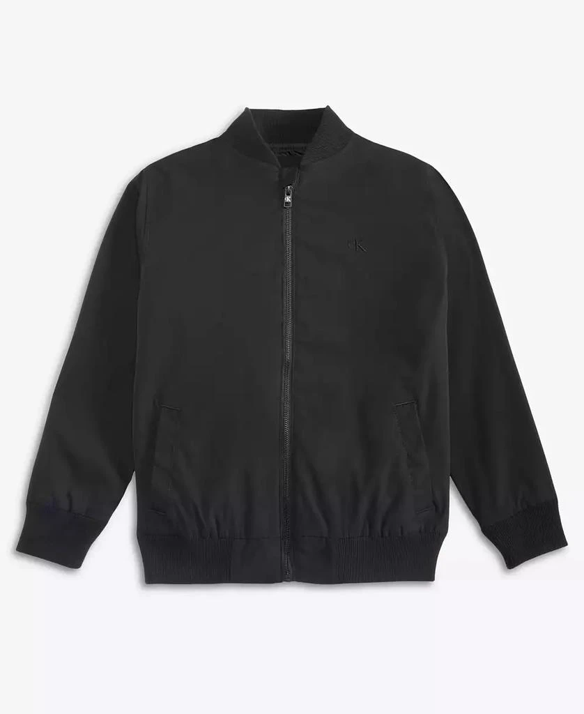 商品Calvin Klein|Big Boys CKJ Cotton Light Bomber Jacket,价格¥305,第2张图片详细描述