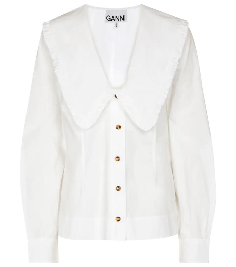 商品Ganni|棉质府绸衬衫,价格¥1220,第1张图片