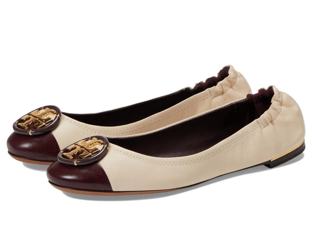 商品Tory Burch|Multi Logo Cap-Toe Ballet,价格¥1107,第1张图片