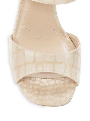 商品Charles David|Croc Embossed Faux Leather Sandals,价格¥200,第5张图片详细描述
