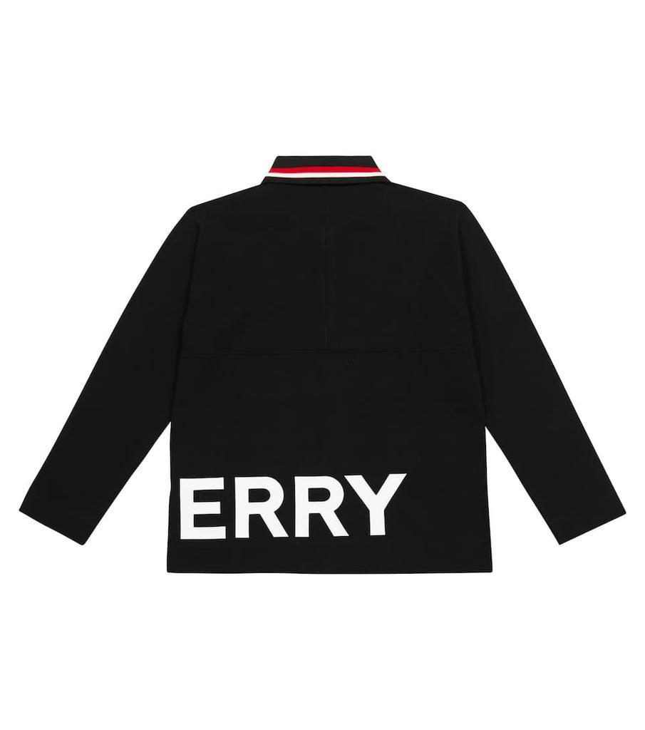 商品Burberry|Logo棉质珠地Polo衫,价格¥1432,第6张图片详细描述