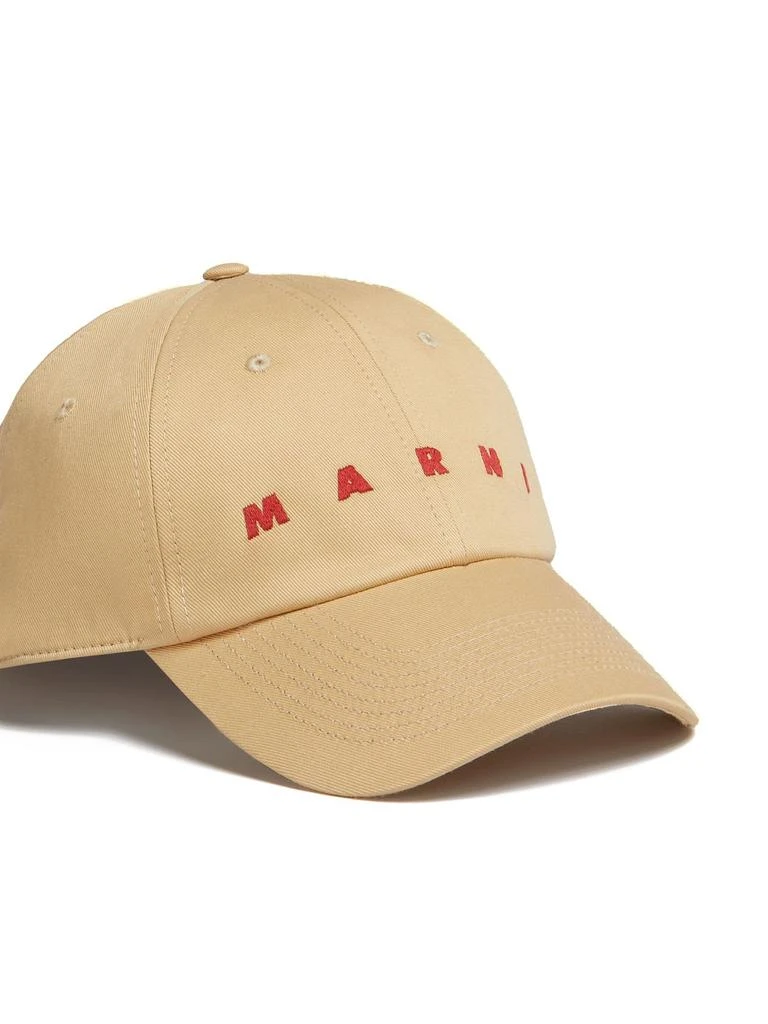 商品Marni|Beige Cotton Baseball Cap,价格¥2427,第3张图片详细描述