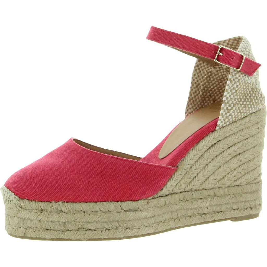 商品Castaner|Castaner Womens Carol Closed Toe Ankle Strap Wedge Sandals,价格¥284,第1张图片