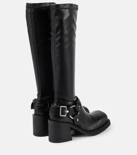 商品Acne Studios|Leather platform knee-high boots,价格¥8726,第3张图片详细描述