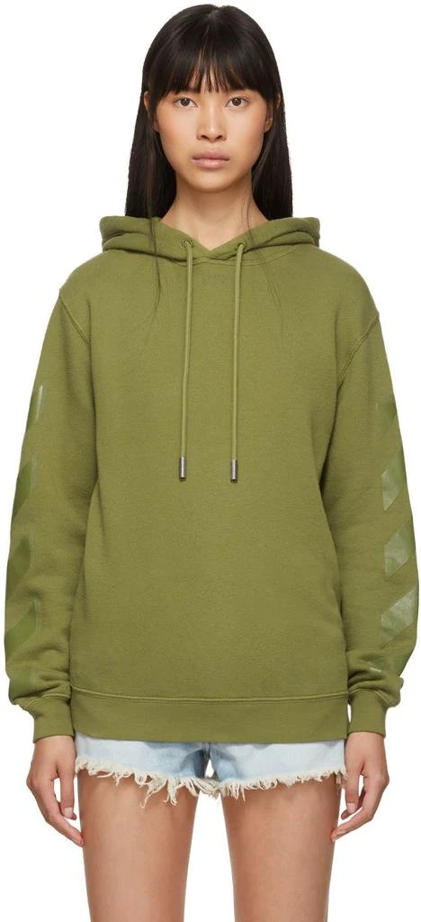 商品Off-White|Green Diag Hoodie,价格¥5533,第1张图片