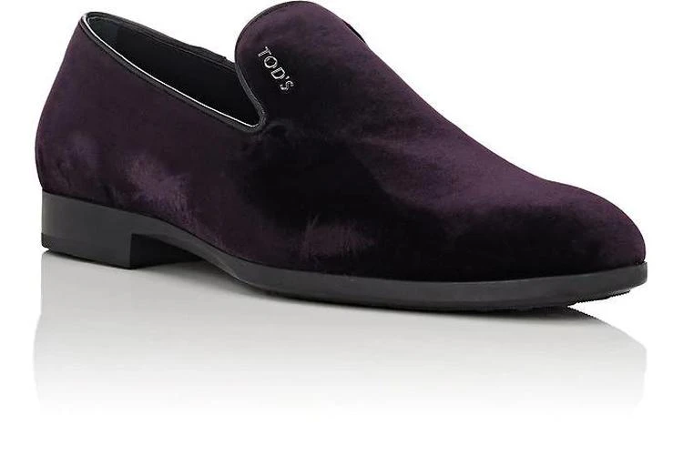 商品Tod's|Velvet Venetian Loafers,价格¥1161,第2张图片详细描述