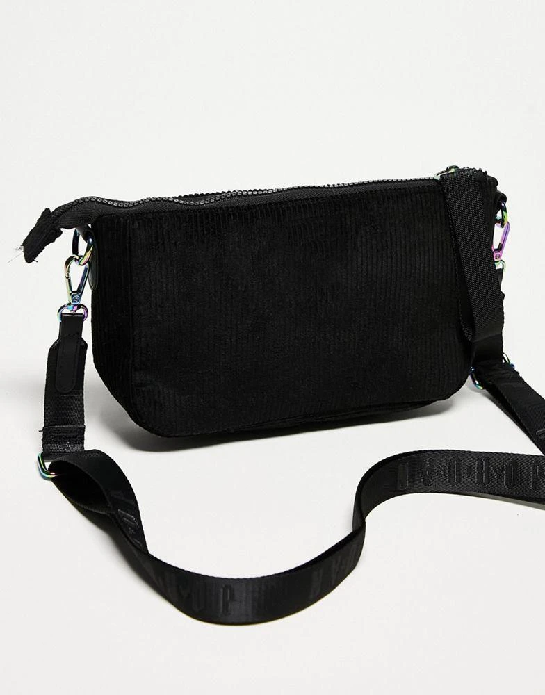 商品Jordan|Jordan mini corduroy crossbody bag in black,价格¥337,第2张图片详细描述