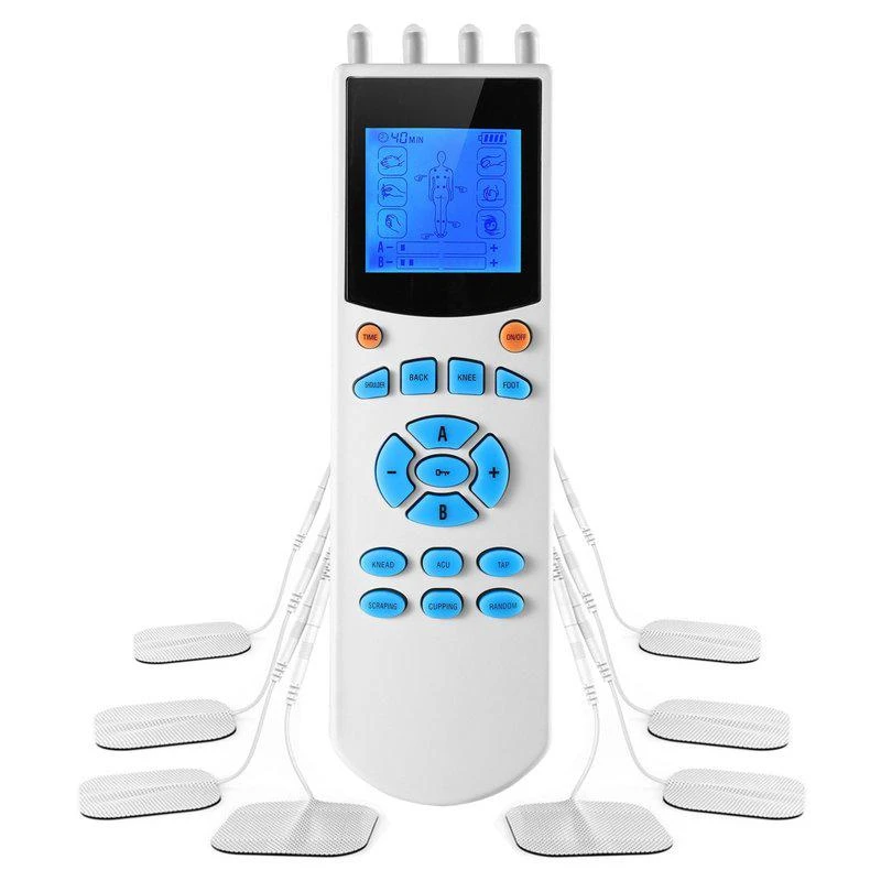 商品Fresh Fab Finds|10 Mode Tens Unit Impulse Massager Pain Relief Muscle Stimulator with 4 Outputs & 8 Electrode Pads,价格¥461,第1张图片