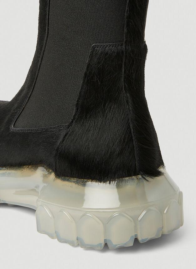 Hairy Chelsea Boots in Black商品第6张图片规格展示