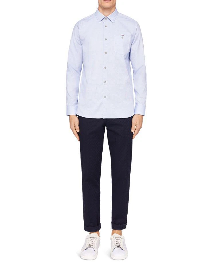 商品Ted Baker London|Stapal Textured Regular Fit Button-Down Shirt ,价格¥689,第3张图片详细描述