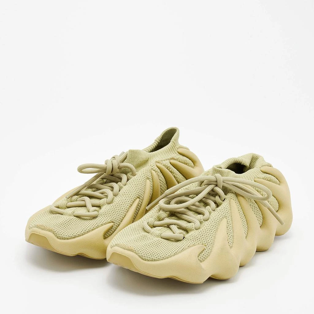 商品[二手商品] YEEZY|Yeezy x adidas Green Knit Fabric 450 Dark Sulfur Sneakers Size 40 2/3,价格¥1153,第2张图片详细描述