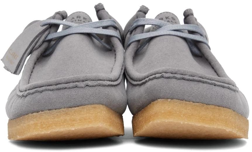 商品Clarks|Grey Vegan Wallabee Derbys,价格¥532,第2张图片详细描述