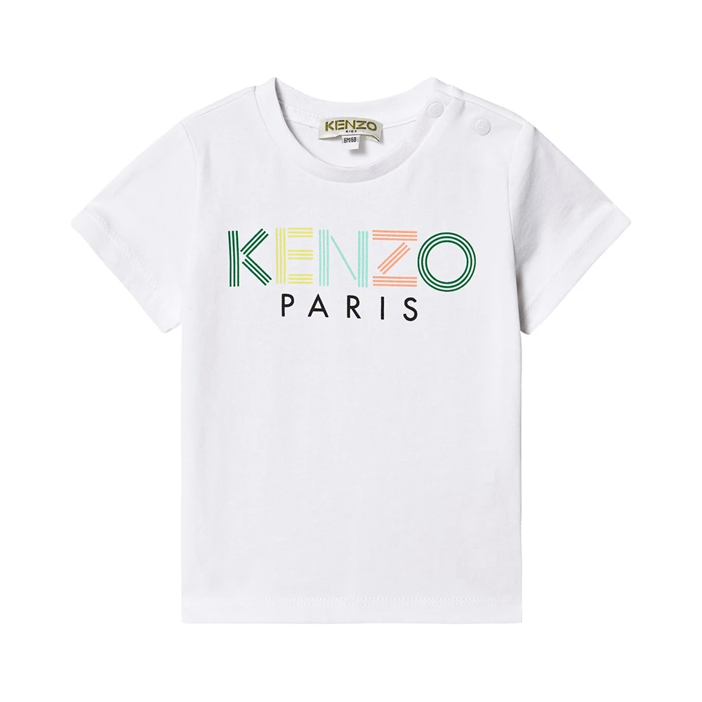 商品Kenzo|KENZO 男童白色标质印花T恤 KQ10638-01,价格¥380,第1张图片