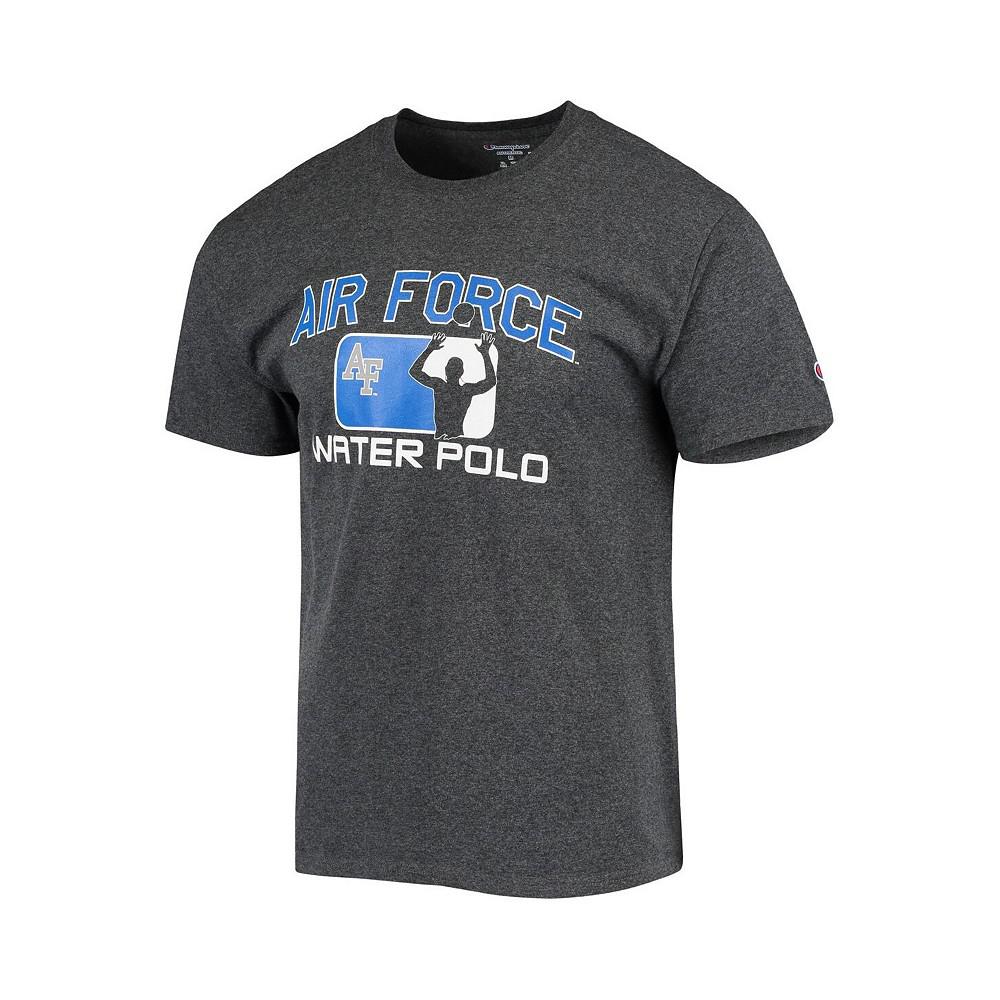 Men's Heathered Charcoal Air Force Falcons Water Polo Player T-shirt商品第3张图片规格展示