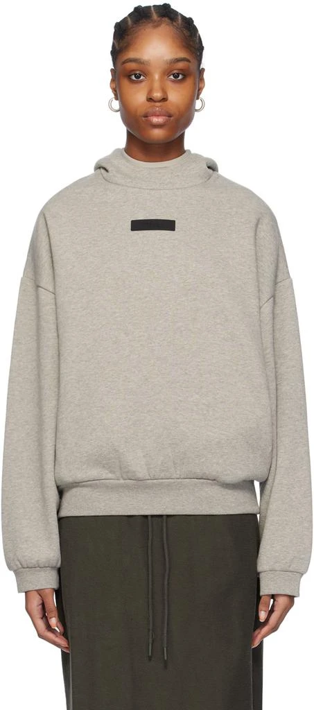 商品Essentials|灰色 Pullover 连帽衫,价格¥821,第1张图片