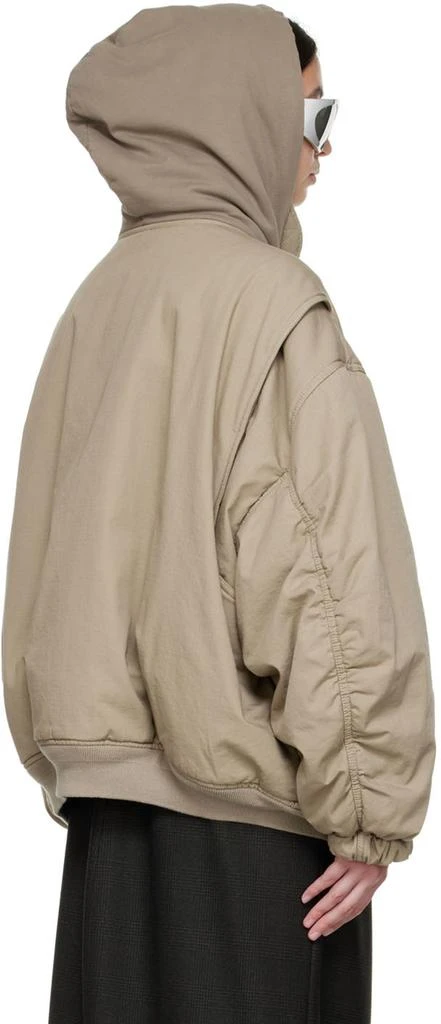 商品Balenciaga|Beige Cotton Bomber Jacket,价格¥21186,第3张图片详细描述