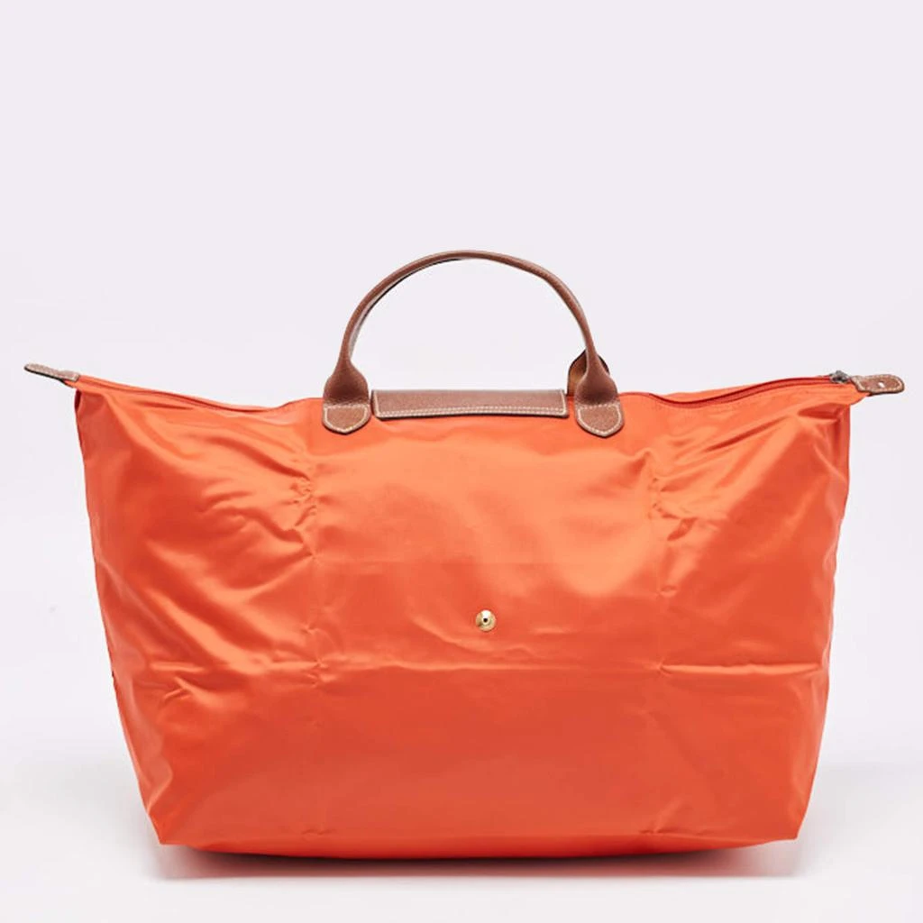 商品[二手商品] Longchamp|Longchamp Orange Nylon Le Pliage Travel Tote,价格¥1704,第4张图片详细描述