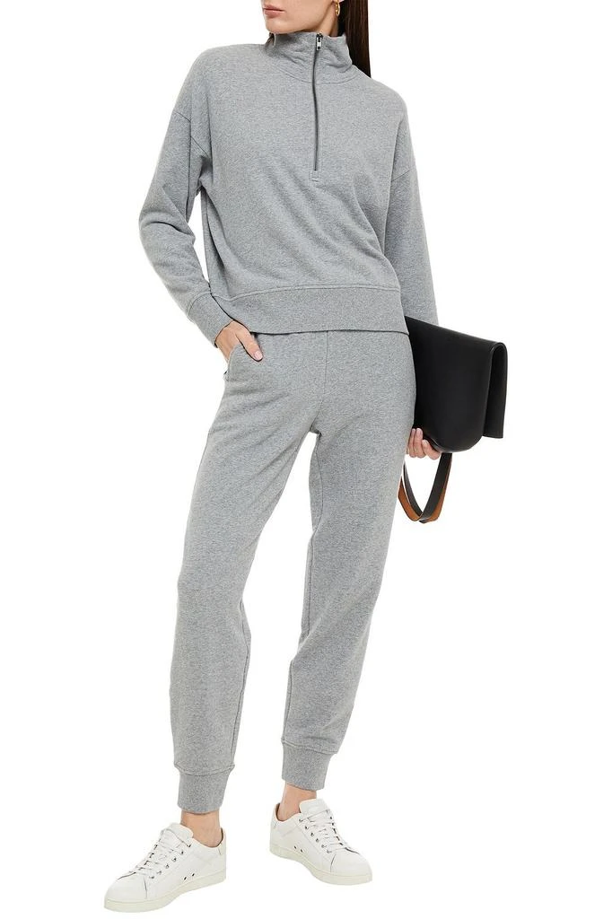 商品Vince|Mélange French cotton-blend terry track pants,价格¥436,第2张图片详细描述