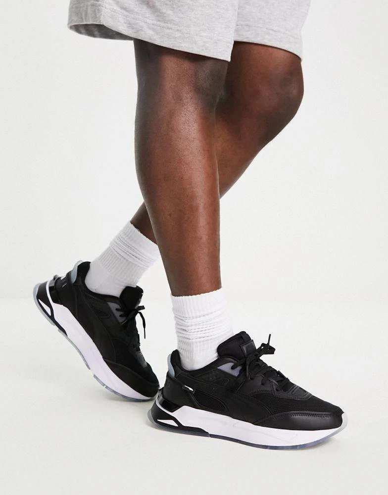 商品Puma|Puma Mirage Sport trainers in black and silver,价格¥482,第1张图片