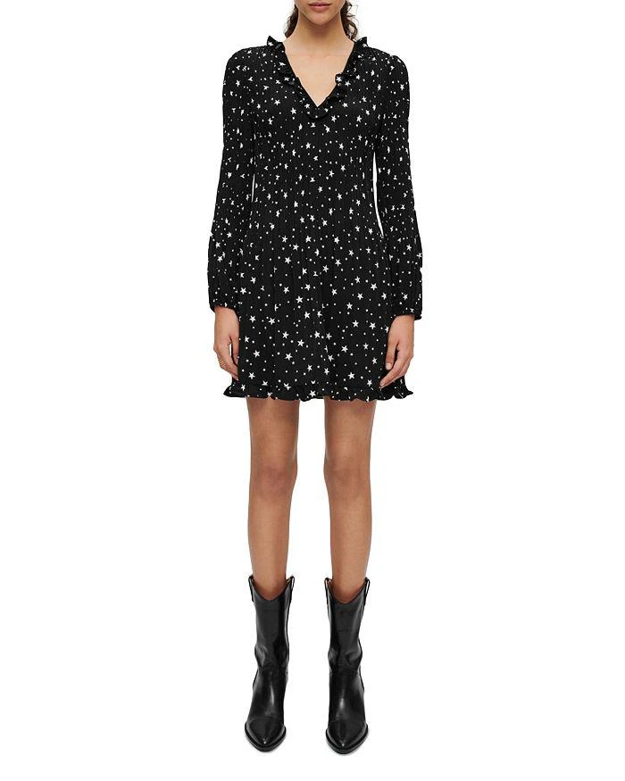 商品Maje|Rockalie Star Print Mini Dress,价格¥1532,第3张图片详细描述