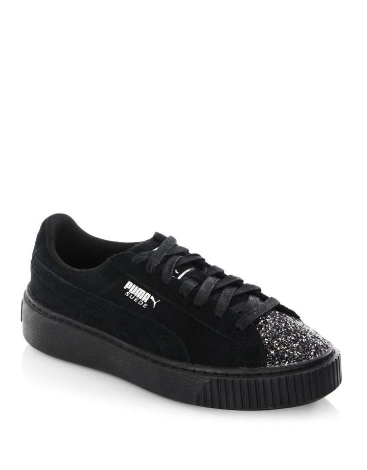 商品Puma|女士亮片麂皮休闲运动鞋,价格¥151,第2张图片详细描述