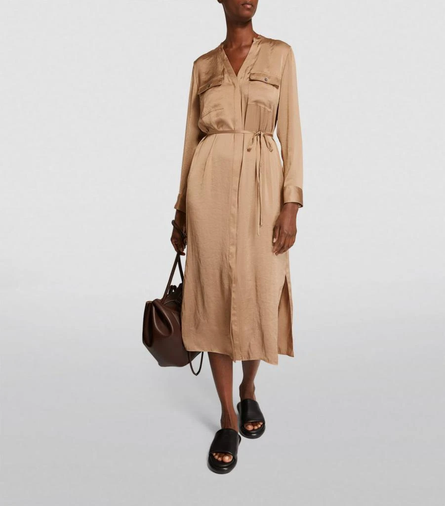 商品Theory|Satin Belted Midi Dress,价格¥2788,第2张图片详细描述