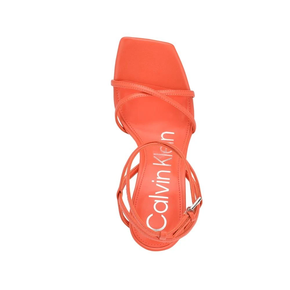 商品Calvin Klein|Women's Tegin Strappy Dress High Heel Sandals,价格¥335,第4张图片详细描述