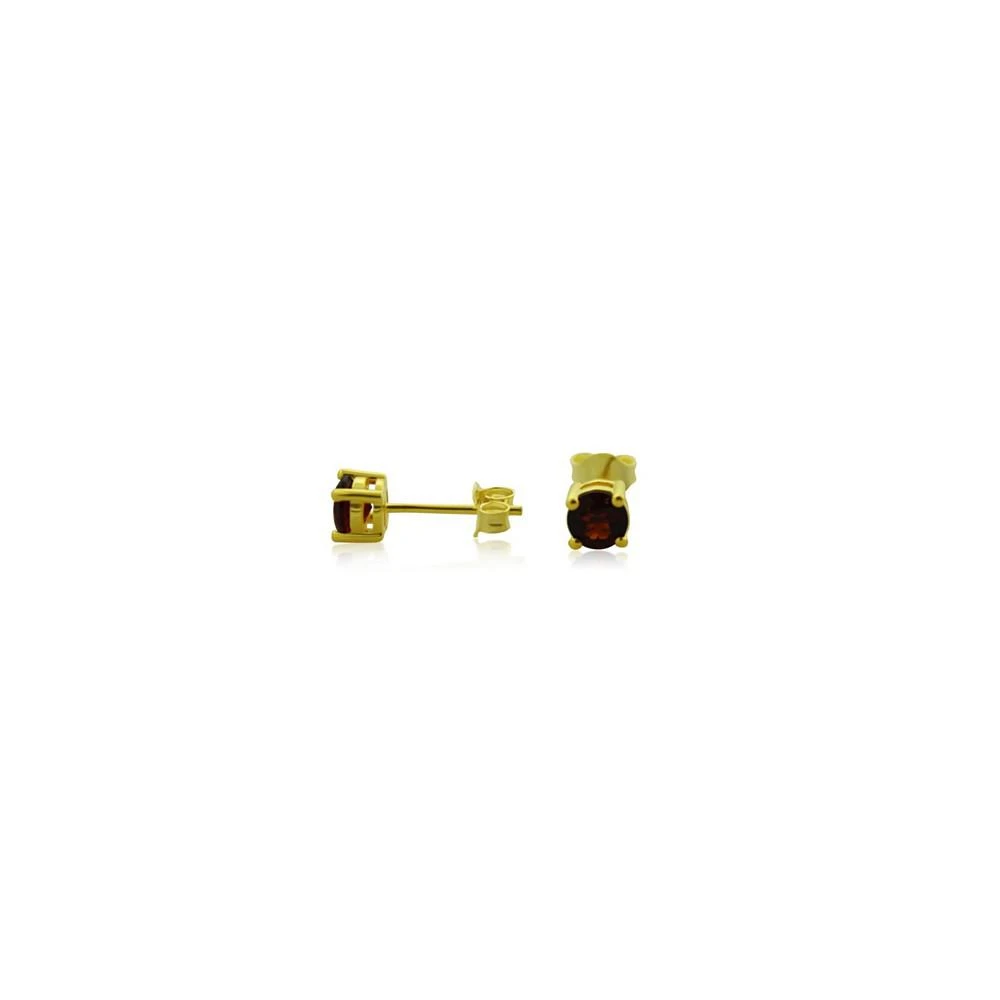 商品Macy's|Garnet (1 ct. t.w.) Stud Earrings Set in Gold Plated Sterling Silver,价格¥745,第1张图片
