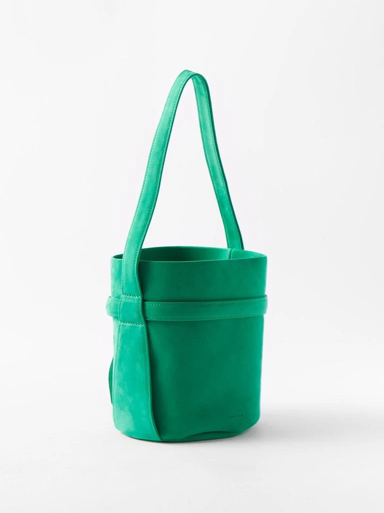 商品The Row|Leo knotted mini suede bucket bag,价格¥9322,第4张图片详细描述