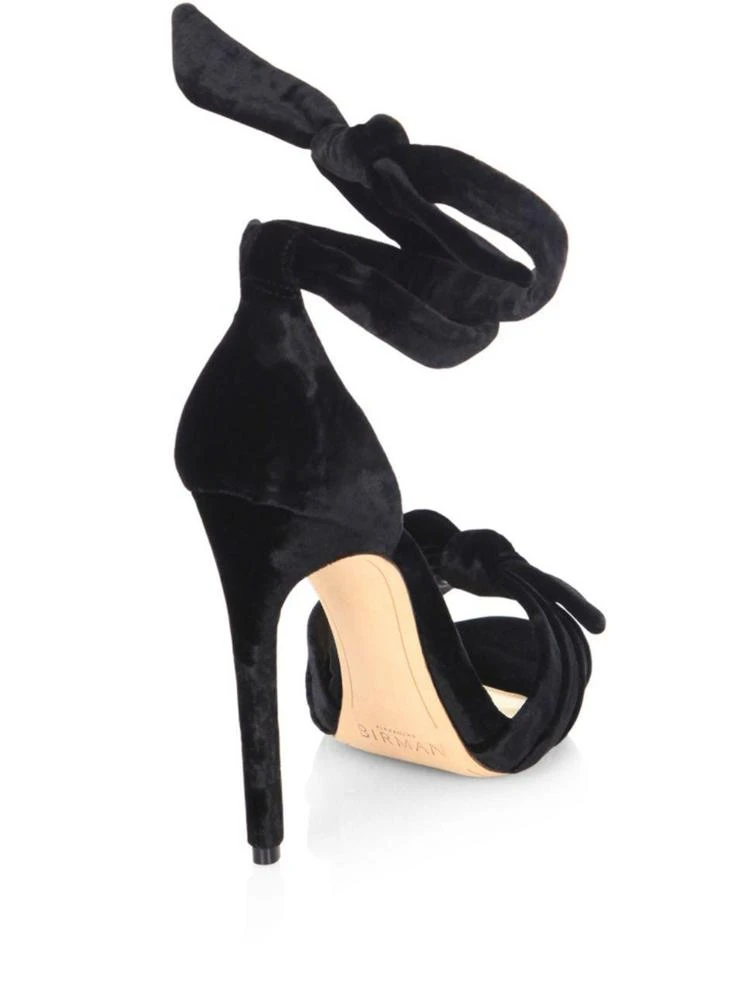 商品Alexandre Birman|Jessica Velvet Ankle-Wrap Sandals,价格¥2063,第2张图片详细描述
