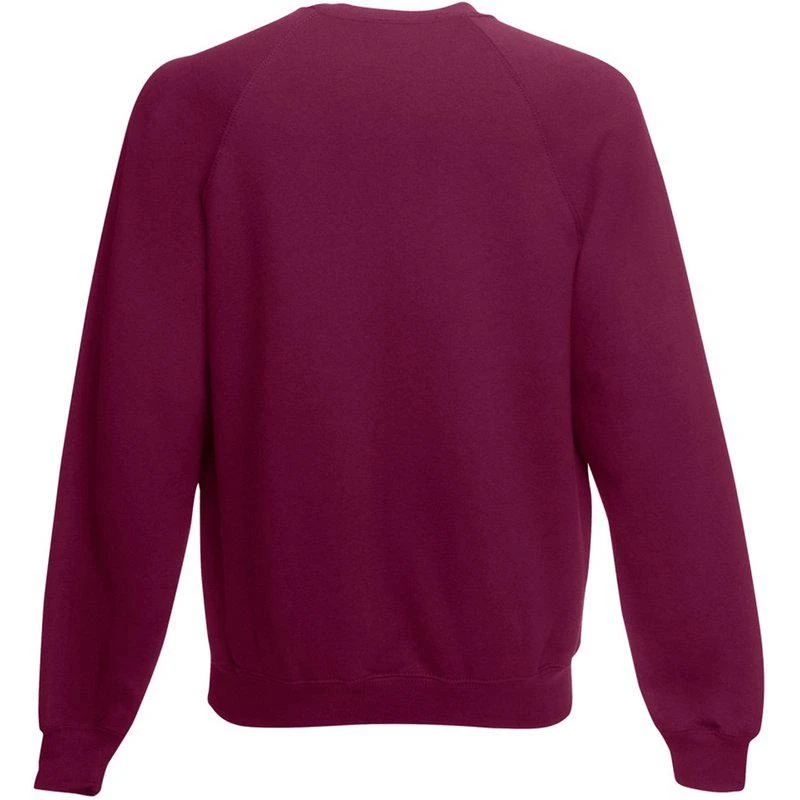 商品The Loom|Childrens/Kids Unisex Raglan Sleeve Sweatshirt Burgundy,价格¥132,第2张图片详细描述