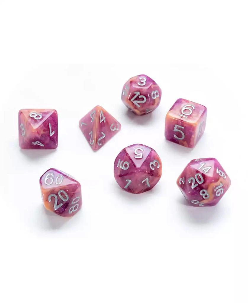 Aether Raspberry and Cream Dice Set, 8 Pieces 商品