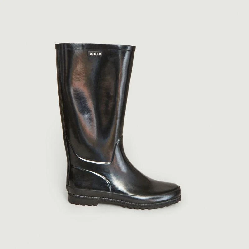 商品AIGLE|Eliosa patent rain boots   Noir AIGLE,价格¥721,第3张图片详细描述