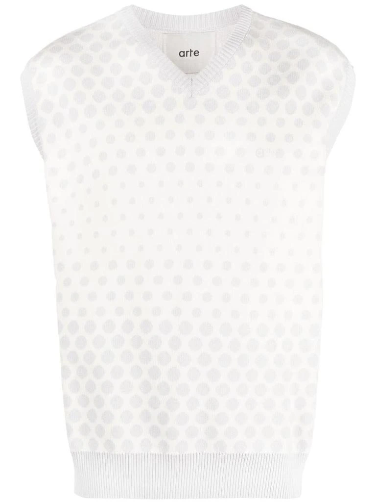 商品ARTE ANTWERP|ARTE ANTWERP KARL DOTS KNIT VEST,价格¥765,第1张图片